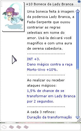 +10 Boneca da Lady Branca (NIDHOGG)