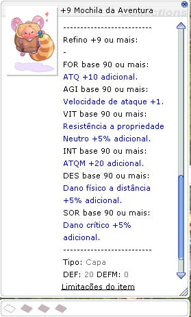 +9 Mochila da Aventura (NIDHOGG)