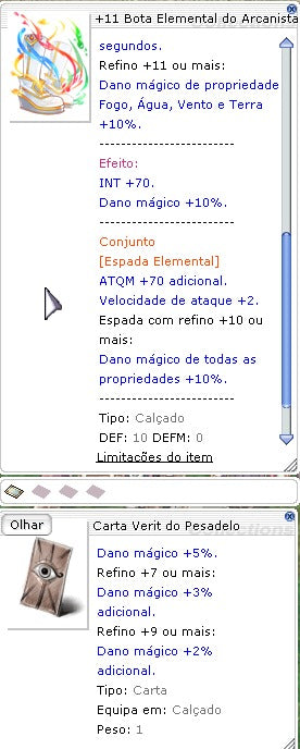 +11 Bota Elemental c/ Carta Verit do Pesadelo (NIDHOGG)