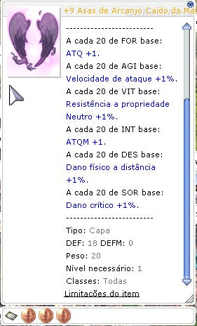 Asas de Arcanjo Caído do Mira Apurada 3/3/3 Dano Físico a Distância (NIDHOGG)