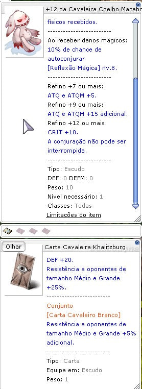 +12 Coelho Macabro c/ Carta Cavaleira Khalitzburg (NIDHOGG)