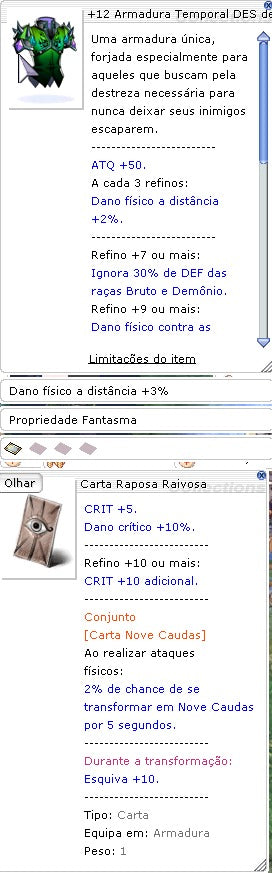+12 Armadura Temporal DES c/ Carta Raposa Raivosa (NIDHOGG)