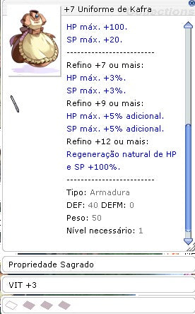 +7 Uniforme de Kafra [1] - SAGRADO/VIT+3 (NIDHOGG)