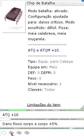 Chip de Batalha ATQ+18 DANO FÍSICO CORPO A CORPO +5% [1] (NIDHOGG)
