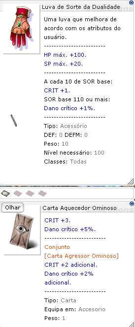 Luva de Sorte c/ Carta Aquecedor Ominoso (NIDHOGG)